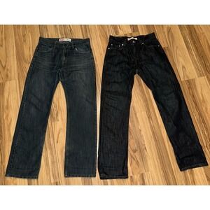 Levis Jeans 514 Slim Straight‎ Men's 29x29 Boys 18 Reg Lot Of 2 Denim